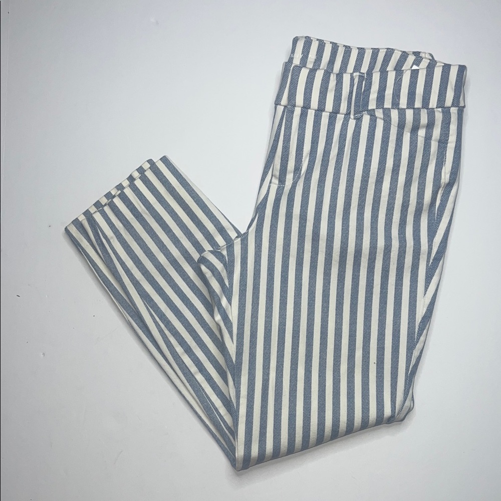 Old Navy Blue and White Striped Pixie Pants